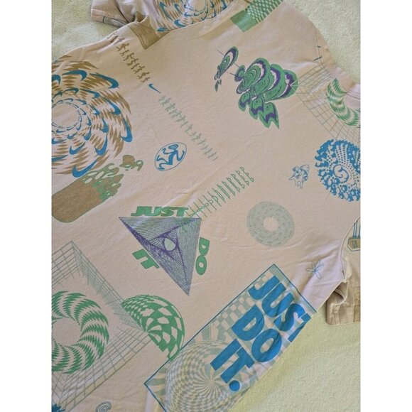 Nike NSW Festival All Over Print Men's T-Shirt Size Medium FB9780 Pink - Picture 7 of 7